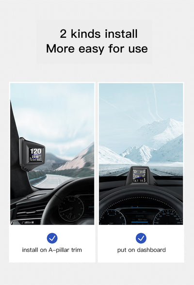 Pantalla HUD OBD GPS para Auto - Computadora de Conducción con Lector de Códigos - Image 11