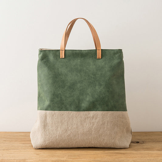 Bolso Bandolera Portátil de Tela Grande para Mujer - Image 2