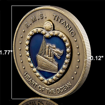 Moneda Conmemorativa Corazón del Océano Titanic - Image 9