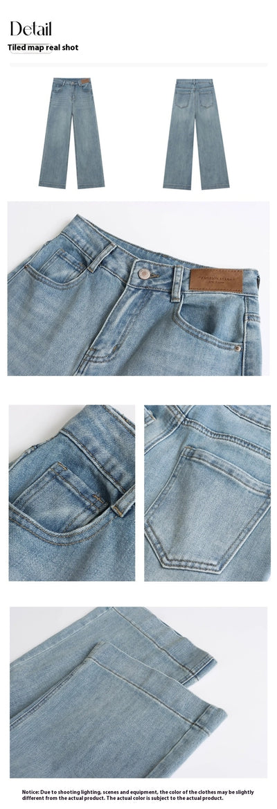 Jeans Talle Alto Elásticos Lavados con Corte Amplio y Cintura Ajustada - Image 25