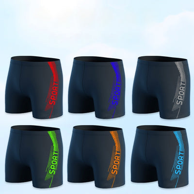 Bañador Deportivo Profesional de Secado Rápido para Hombre con Cintura Alta