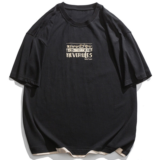 Camiseta Japonesa Holgada de Manga Corta - Comodidad Máxima para Cualquier Ocasión - Image 9