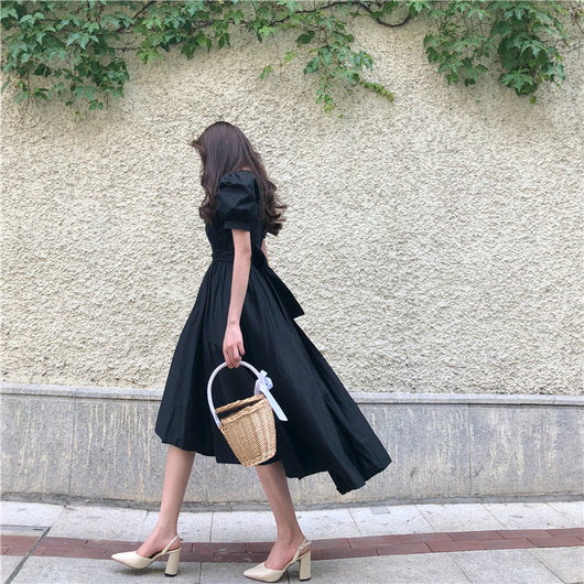 Falda Corta Estilo Palacio Retro con Mangas Abullonadas - Colección Primavera Verano - Image 9