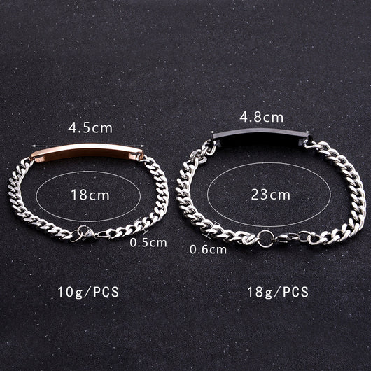 Pulsera de Pareja Cristal Rosa Negra Oro - His Queen Her King - Image 15