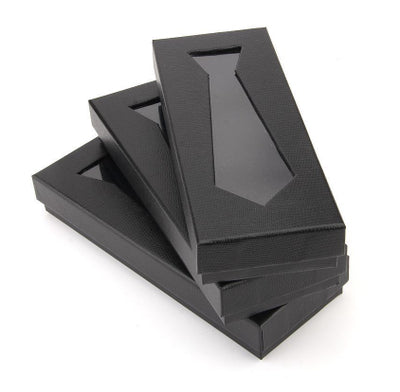 Corbata de Piel de Serpiente Negra para Hombre con Estuche de Presentación - Image 10