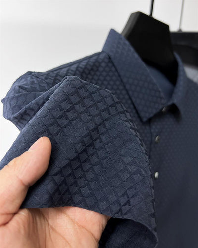 Polo Manga Corta Ice Silk Waffle para Hombre - Image 17