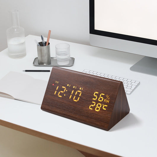 Reloj Digital LED con Control Remoto, Temperatura y Humedad - Image 12