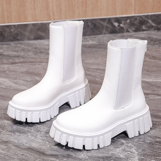 Botas Martin con Cierre Trasero - Estilo Street Wear Moderno - Image 2
