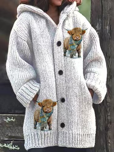 Cardigan Hoodie Estampado 3D con Diseño de Animales Halloween - Image 6