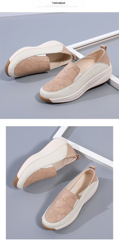 Tenis Blancos Mujer con Suela Gruesa y Cierre Slip-On - Image 19