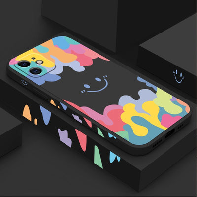 Funda de Silicona para Teléfono Arcoíris Estilo Moderno - Image 3
