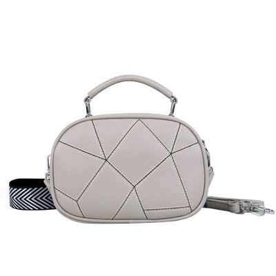 Bolso Pequeño Retro de Patchwork Trendy con Tres Capas - Image 6