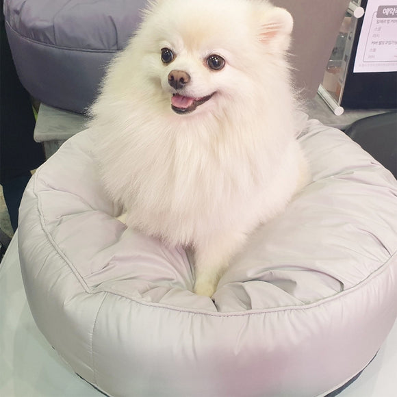 Cama Redonda Impermeable para Mascotas con Funda Lavable y Elástica