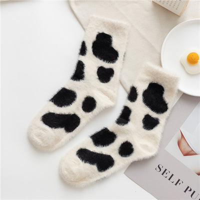 Calcetines de Felpa Mink Coral con Diseño de Animales Infantiles - Image 2