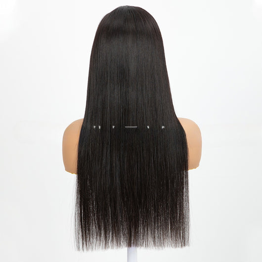 Peluca Frontal de Encaje Cabello Sintético Liso Largo Doble Trama - Image 5