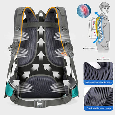 Mochila de Pesca 50L Capacidad Grande para Camping, Senderismo y Escalada - Image 8