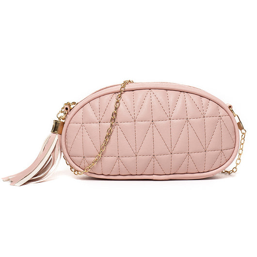 Bolso Bandolera Rombo con Cadena y Borlas - Image 11