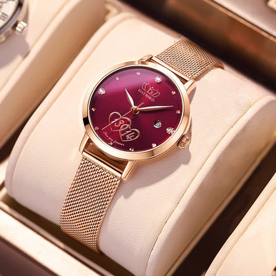 Reloj Cuarzo Japonés para Mujer con Calendario Perpetuo - Elegancia Eterna - Image 3