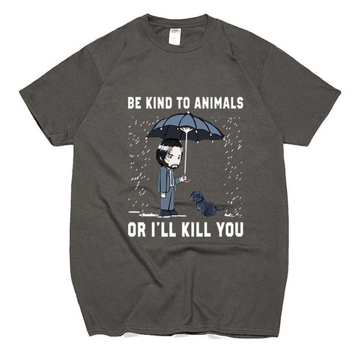 Playera Negra Keanu Reeves - Sé Amable con los Animales - Image 16