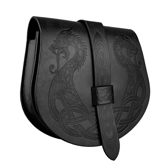 Bolsa de Bandolera Medieval con Patrón Retro Barcos - Image 3