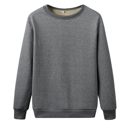 Conjunto de Sudadera Gruesa de Terciopelo para Hombre Talla Grande - Image 3