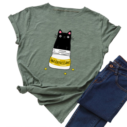 Camiseta Básica Mujer Cuello Redondo Manga Corta 100% Algodón - Image 23