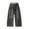 Jeans Rectos Vintage Lavados para Hombre - Estilo Urbano Otoño