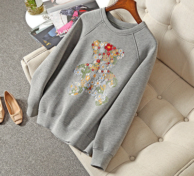 Suéter de Algodón Estampado Oso Espacial para Mujer - Image 2