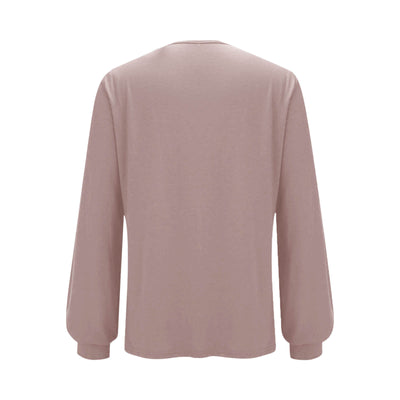 Blusa Suéter Holgada con Lentejuelas y Cuello Redondo - Manga Larga Casual - Image 20