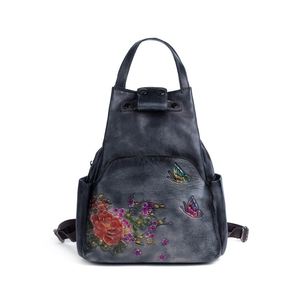 Bolsos de Cuero Genuino Estilo Retro con Acabado Rústico