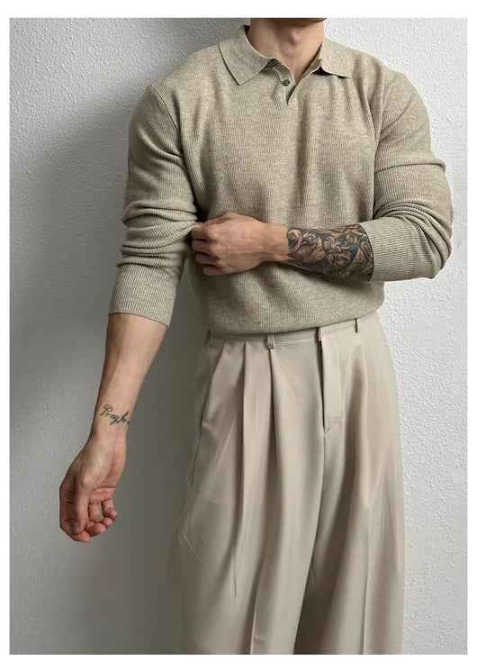 Suéter Ejecutivo Slim Fit Estilo Británico para Hombre - Image 25