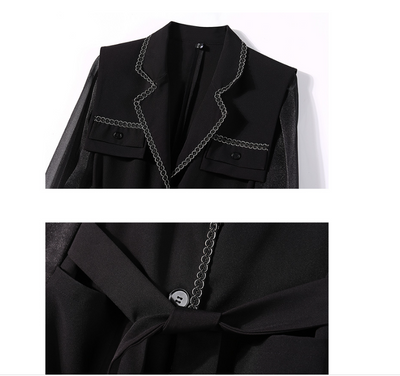 Blusa Elegante con Encaje en Mangas y Cintura - Image 7