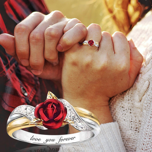 Anillo Clásico de Flores con Diamantes Estilo Europeo y Americano - Image 11