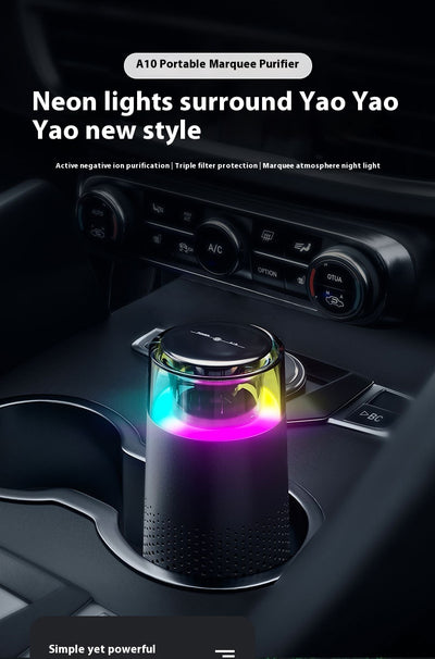 Purificador de Aire Portátil con Luz LED - Para Hogar, Oficina y Espacios Cerrados - Image 11