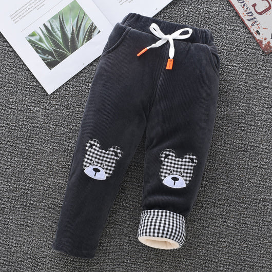 Pantalones de Algodón para Niños y Niñas con Forro Térmico Triple Capa - Image 9