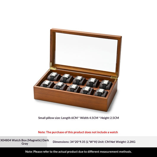 Estuche de Madera Maciza para Coleccionar y Exhibir Relojes de Pulsera - Image 6
