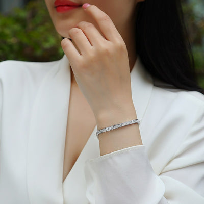 Pulsera de Plata S925 Versátil para el Día a Día