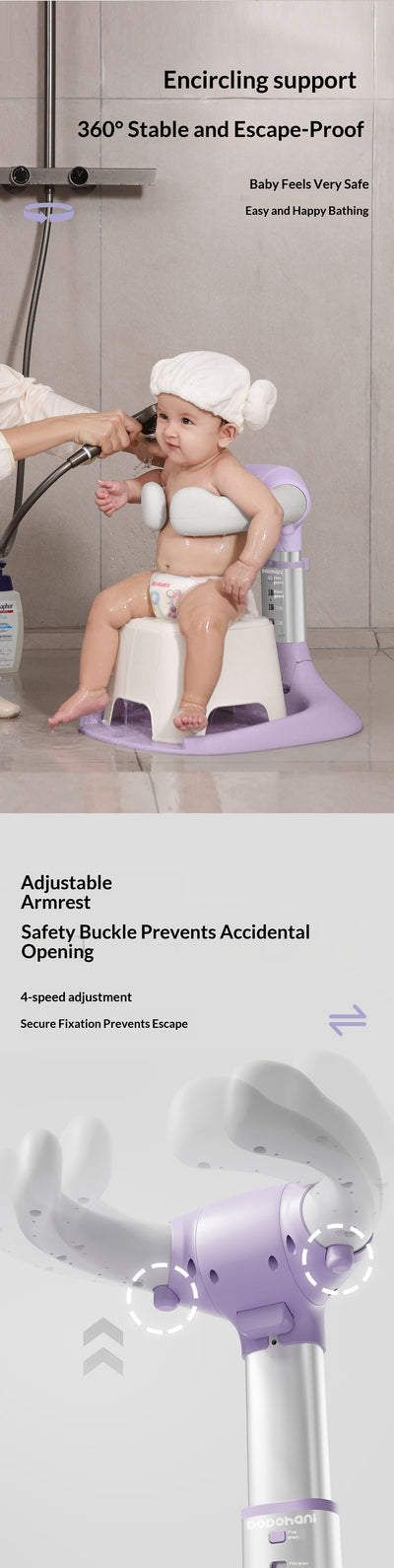 Asiento de Baño Plegable para Bebés y Niños Pequeños - Image 17