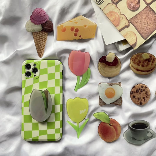 Soporte Retráctil para Celular - Diseño Decorativo Pastel
