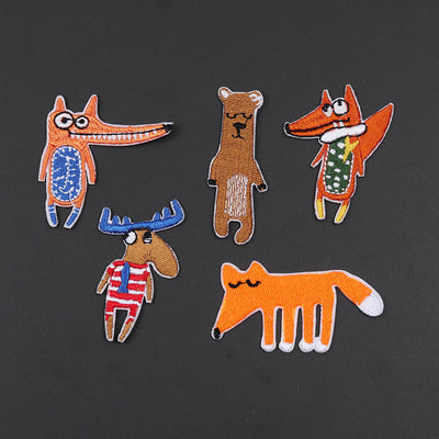 Parches Bordados de Animales Infantiles para Ropa