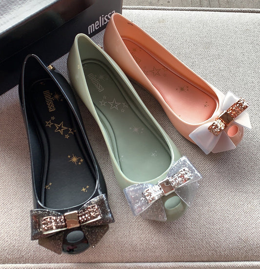 Zapatos Melissa Star con Moño y Plataforma Interna
