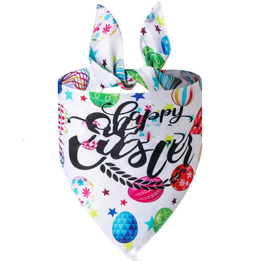 Pañuelo Triangular Absorbente para Mascotas - Diseño Conejito Pascua - Image 8
