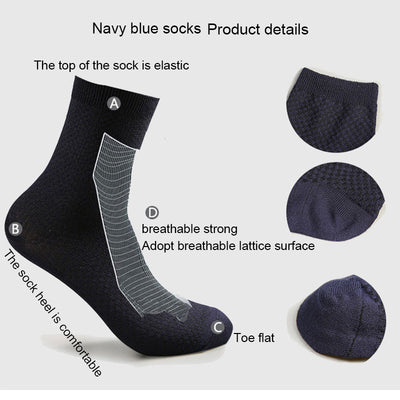 Calcetines Ejecutivos de Fibra de Bambú para Hombre Transpirables - Image 20