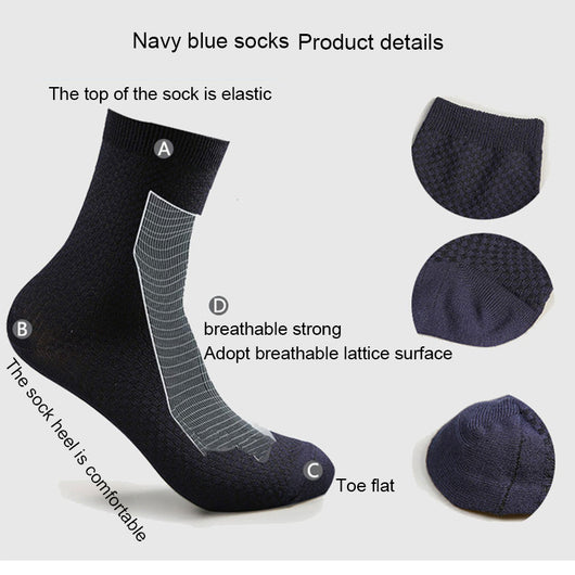 Calcetines Ejecutivos de Fibra de Bambú para Hombre Transpirables - Image 20