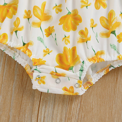 Mono Corto de Algodón y Lino con Estampado Floral Personalizado - Image 11