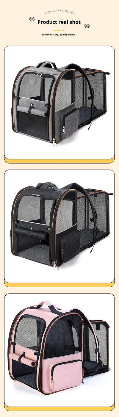 Bolsa Transportadora Extensible para Perros Pequeños con Ventilación - Image 12