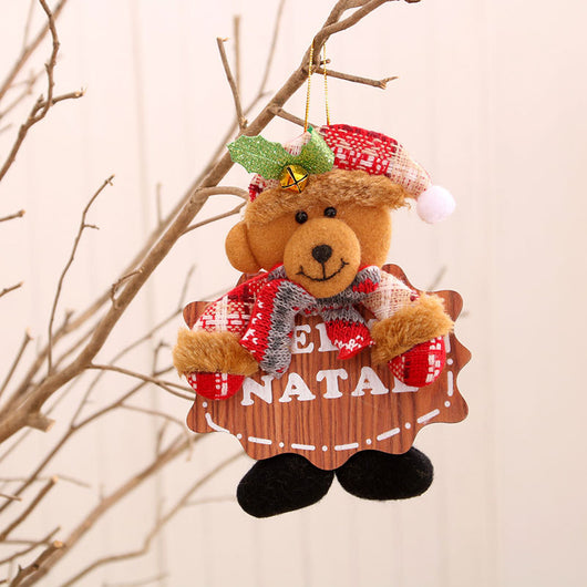 Campanas Navideñas de Tela y Madera - Adornos Colgantes Pequeños - Image 4