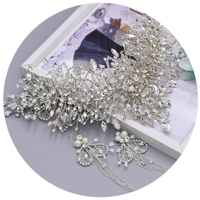 Tiara Nupcial de Cristal Hecha a Mano - Corona Elegante para Novia - Image 9