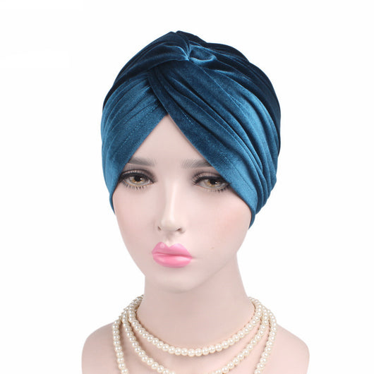Gorro Bandana Elástico de Terciopelo Otoño Invierno - Image 5