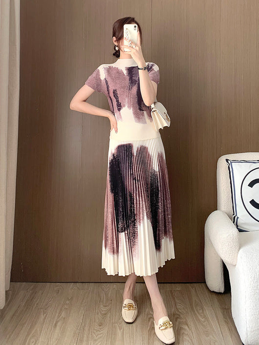 Conjunto Elegante Falda Plisada con Blusa Fashionable para Mujer - Image 14